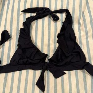 Kenneth Cole bikini top with ruffles size small
